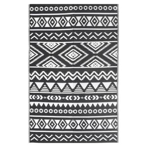 vidaXL Alfombra de exterior ARAKIL negra 190x290 cm PP