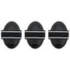 vidaXL Rascadera almohaza 3 unidades acero negro