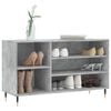 vidaXL Mueble zapatero madera contrachapada gris hormigón 102x36x60 cm
