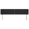 vidaXL Cabecero de cuero sint&eacute;tico negro 183x16x78/88 cm