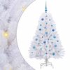 vidaXL &Aacute;rbol de Navidad artificial con ramas articuladas Blanco 150 cm