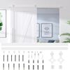 vidaXL Kit herrajes para puertas correderas de acero blanco 200 cm