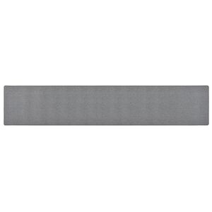 vidaXL Alfombra de pasillo gris oscuro 50x300 cm