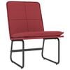 vidaXL Sill&oacute;n de cuero sint&eacute;tico rojo tinto 54x75x76 cm