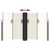 vidaXL Toldo lateral retr&aacute;ctil crema 140x1200 cm