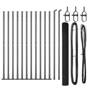 vidaXL Poste de Valla Gris