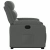 vidaXL Sill&oacute;n reclinable elevable de tela gris oscuro