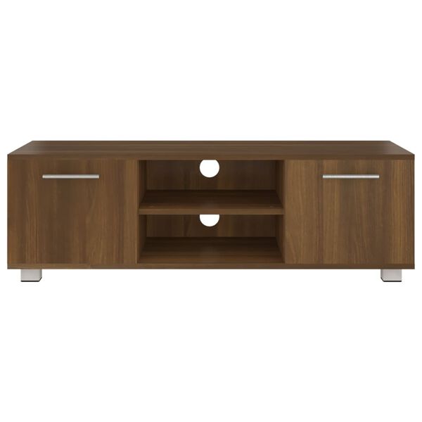 vidaXL Mueble para TV madera de ingeniería roble marrón 110x40x35 cm