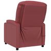 vidaXL Sill&oacute;n de masaje de cuero sint&eacute;tico rojo tinto