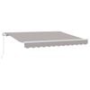 vidaXL Toldo manual 2,5 x 2 m Gris Claro 100% Poli&eacute;ster
