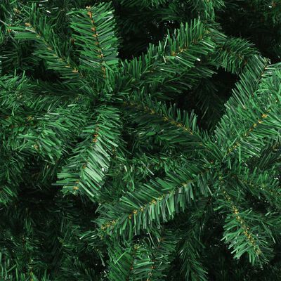 vidaXL Árbol de Navidad artificial preiluminado con luces verde 500 cm