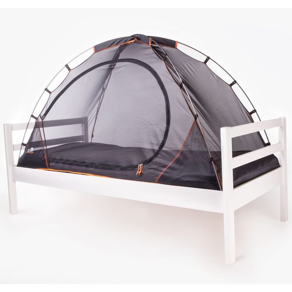 DERYAN Mosquitera para cama negra 200x90x110 cm