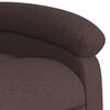 vidaXL Sill&oacute;n reclinable de tela marr&oacute;n oscuro