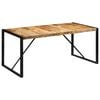vidaXL Mesa de comedor madera maciza de mango sin tratar 175x90x76 cm