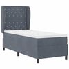 vidaXL Cama tipo Box Spring Gris oscuro 200 x 80 cm Poli&eacute;ster