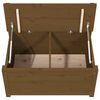 vidaXL Banco de madera maciza pino marr&oacute;n miel 80x41x77 cm