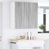vidaXL Mueble colgante con almacenamiento Gris Sonoma 80 x 31 x 80 cm