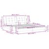 vidaXL Estructura de cama sin colch&oacute;n Zadar cuero sint&eacute;tico capuchino 200x200cm