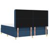 vidaXL Cama tipo Box Spring con colch&oacute;n Azul 180 x 200 cm tela
