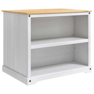 vidaXL Juego de isla de cocina 2 uds. y Cera de Miel Pino macizo