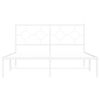 vidaXL Estructura cama sin colchón con cabecero metal blanco 135x190cm