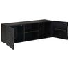 vidaXL Mueble de TV con estante con puerta Negro 105 x 30 x 35 cm