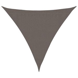 vidaXL Toldo de vela triangular 3,6x3,6x3,6 m HDPE gris antracita