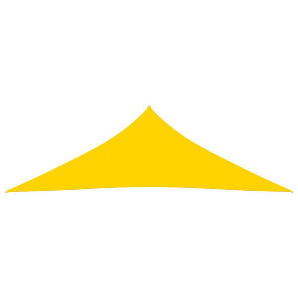 vidaXL Toldo de vela triangular tela Oxford amarillo 5x5x6 m