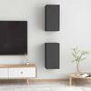 vidaXL Muebles para TV 2 uds madera contrachapada gris 30,5x30x60 cm