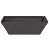 vidaXL Maceta para Jard&iacute;n Negro 50 x 50 x 15 cm Acero laminado en fr&iacute;o