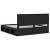 vidaXL Estructura de cama Negro 180 x 200 cm Madera de pino macizo