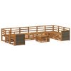 vidaXL Conjunto de sof&aacute;s de exterior 8 uds. Natural