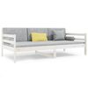vidaXL Sof&aacute; cama sin colch&oacute;n madera maciza de pino blanco 80x200 cm