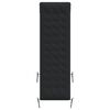 vidaXL Cojín de tumbona piel sintética de ante negro 160x50x10 cm