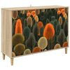 vidaXL Aparador ZAANDAM Sonoma 102 x 33 x 75 cm Madera de ingenier&iacute;a