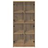 vidaXL Alacena Roble artesanal 68 x 37 x 142 cm Madera contrachapada