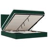 vidaXL Estructura de cama otomana colchones terciopelo verde oscuro