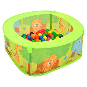 vidaXL Piscina de bolas para ni&ntilde;os con 300 bolas 75x75x32 cm