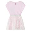 Vestido infantil volantes rosa claro 116