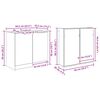 vidaXL Juego de muebles de ba&ntilde;o con caj&oacute;n 5 pcs Roble artesanal