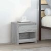 vidaXL Mesita de noche de madera contrachapada gris Sonoma 40x30x39cm