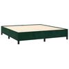 vidaXL Estructura cama sin colch&oacute;n terciopelo verde oscuro 160x200 cm