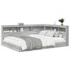 vidaXL Cama con Estanter&iacute;a con cabecera Gris sonoma 150 x 200 cm