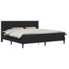 vidaXL Estructura de cama con colch&oacute;n Negro 200 x 200 cm Terciopelo