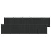 vidaXL Panel de valla 10 uds. 1755 x 186,5 cm WPC y Aluminio Negro