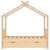 vidaXL Estructura cama infantil con caj&oacute;n madera pino maciza 80x160 cm