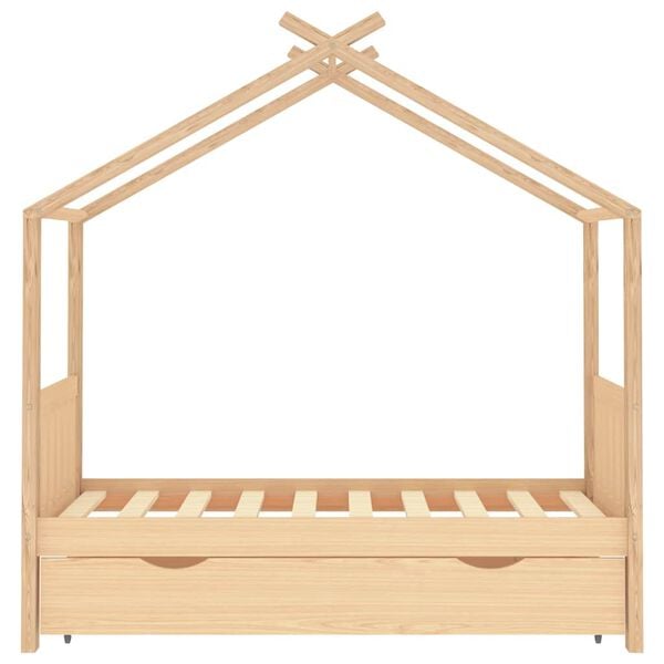 vidaXL Estructura cama infantil con caj&oacute;n madera pino maciza 80x160 cm