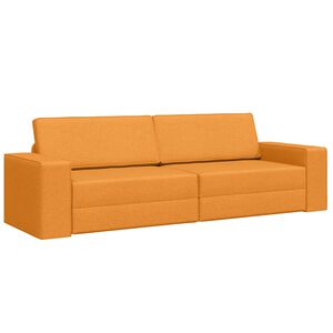 vidaXL Sof&aacute; cama 200cm Amarillo oscuro tela
