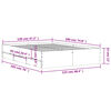 vidaXL Cama con cajones madera de ingenier&iacute;a roble Sonoma 120x190 cm