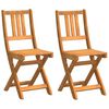 vidaXL Sillas Bistro de Exterior 2 uds. Madera de Acacia S&oacute;lida